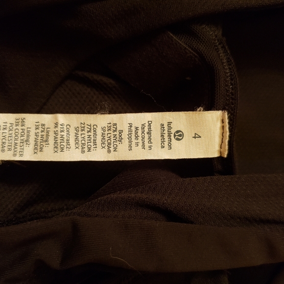 Lululemon "Stuff Your Bra" tank. Sz. 4 - Picture 8 of 8